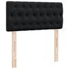 vidaXL Sommier &agrave; lattes de lit avec matelas Noir 90x190 cm Velours