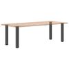 vidaXL Pieds de table console 4 pi&egrave;ces Anthracite 72-74 cm Acier