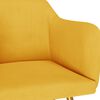 vidaXL Chaises &agrave; manger lot de 2 Jaune Velours