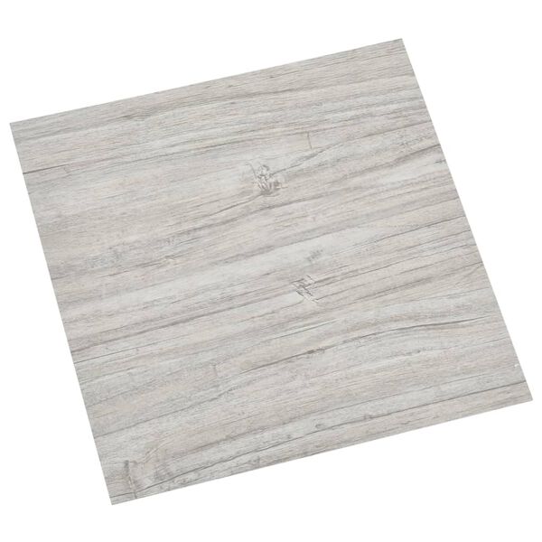 vidaXL Dalles de plancher autoadh&eacute;sives 20 pcs PVC 1,86 m&sup2; gris clair