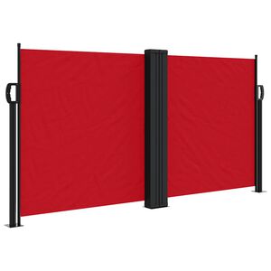 vidaXL Auvent lat&eacute;ral r&eacute;tractable rouge 120x1000 cm
