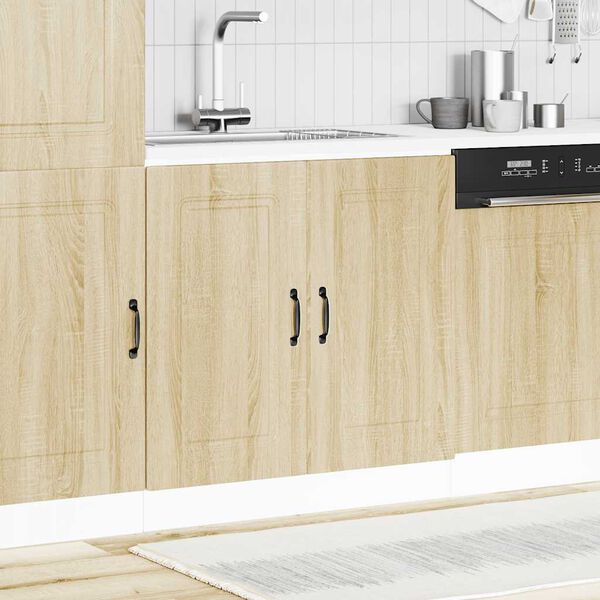 vidaXL Meuble bas pour &eacute;vier Kalmar ch&ecirc;ne sonoma bois ing&eacute;nierie