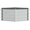 vidaXL Lit sur&eacute;lev&eacute; de jardin 129x45 cm Acier galvanis&eacute; Argent&eacute;
