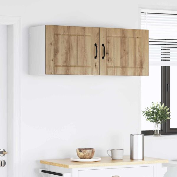 vidaXL Armoire de cuisine 2 pcs Ch&ecirc;ne artisanal 50 x 31 x 40 cm