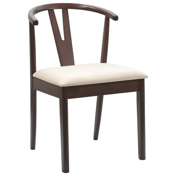 vidaXL Chaise de salle &agrave; manger 2 pcs Marron clair et clair