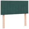 vidaXL Sommier &agrave; lattes de lit et matelas vert fonc&eacute; 100x210cm velours