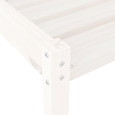 vidaXL Chaises longues lot de 2 blanc 199,5x60x74cm bois massif de pin