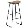 vidaXL Chaises de bar lot de 2 teck recycl&eacute;