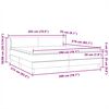 vidaXL Sommier &agrave; lattes de lit et matelas vert fonc&eacute; 200x210cm velours