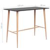 vidaXL Ensemble de bar 7 pcs Noir et blanc