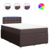 vidaXL Sommier &agrave; lattes de lit avec matelas Marron fonc&eacute; 120x200 cm