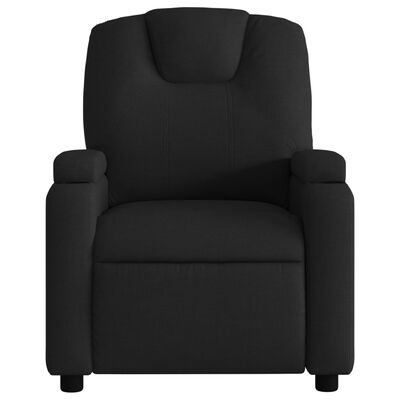 vidaXL Fauteuil inclinable Noir Tissu