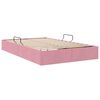 vidaXL Lit de Rangement avec matelas Rose 120 x 200 cm Velours