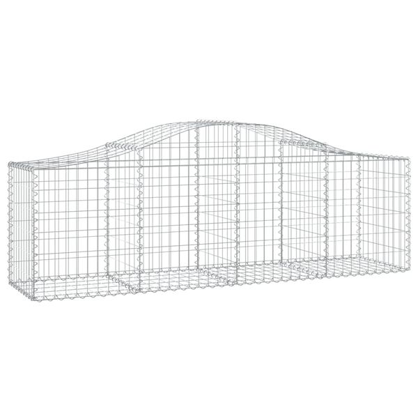 vidaXL Paniers à gabions arqués 12 pcs 200x50x60/80 cm Fer galvanisé