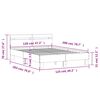 vidaXL Cadre de lit avec LED sans matelas ch&ecirc;ne sonoma 120x200 cm