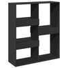 vidaXL Cloison de s&eacute;paration noir 100x33x115 cm bois ing&eacute;nierie