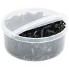 vidaXL Bandes tress&eacute;es pour chevaux 500 pcs silicone noir