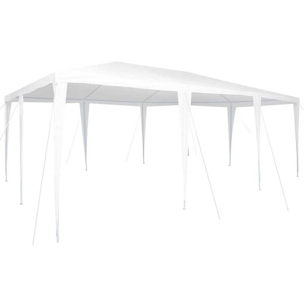 vidaXL Tente de fête Blanc 600 x 400 x 266 cm Polyéthylène et acier