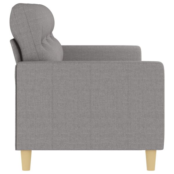 vidaXL Canap&eacute; &agrave; 3 places Gris clair 180 cm Tissu