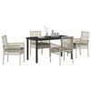 vidaXL Ensemble de salle &agrave; manger pour jardin 5 pcs Gris clair