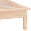 vidaXL Cadre de lit &agrave; LED sans matelas 100x200 cm bois massif
