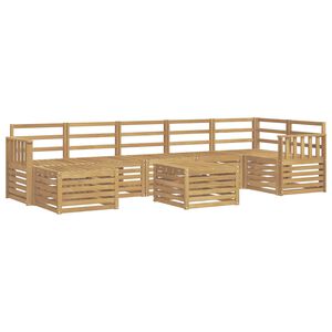 vidaXL Ensemble de canap&eacute;s d'ext&eacute;rieur 8 pcs Blanc 59 x 59 x 37 cm