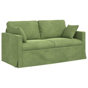 vidaXL Canap&eacute; Vert clair 158 x 78 x 80 cm Velours