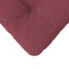 vidaXL Coussins de si&egrave;ge 4 pcs Bordeaux 40 x 40 x 12 cm tissu