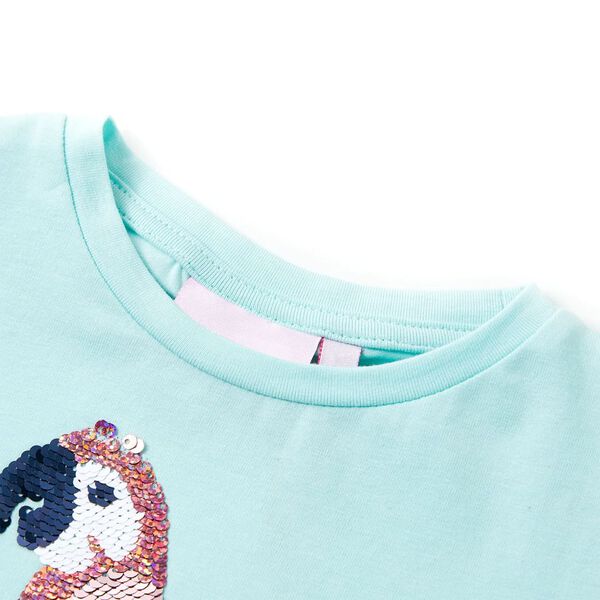 T-shirt pour enfants aqua clair 140