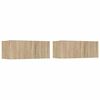 vidaXL Ensemble de meubles TV 4 pcs Ch&ecirc;ne sonoma Bois d'ing&eacute;nierie