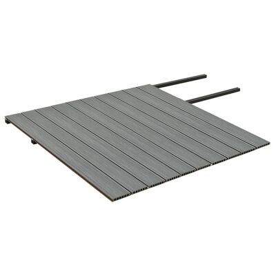 vidaXL Panneaux de terrasse et accessoires WPC Marron/gris 20 m² 2,2 m