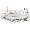 vidaXL Lit biblioth&egrave;que sans matelas blanc 150x200 cm bois pin massif
