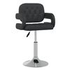 vidaXL Chaises pivotantes &agrave; manger lot de 4 Noir Similicuir