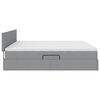 vidaXL Lit avec rangement et matelas Gris clair 200 x 200 cm