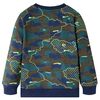 Sweatshirt pour enfants kaki fonc&eacute; 104