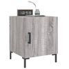 vidaXL Tables de chevet 2 pcs sonoma gris 40x40x50cm bois d'ing&eacute;nierie