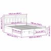 vidaXL Cadre de lit Marron 120 x 190 cm Pin massif