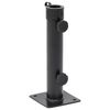 vidaXL Base de parasol pour m&acirc;t &Oslash;38/48 mm noir mat acier