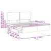 vidaXL Lit de Rangement Ch&ecirc;ne fum&eacute; 180 x 200 cm Bois d'ing&eacute;nierie