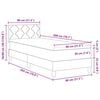 vidaXL Lit &agrave; ressort LED avec matelas avec LED Noir 80 x 200 cm tissu