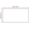 vidaXL Tapis en Fourrure Synth&eacute;tique de Lapin Olite Taupe 80 x 150 cm