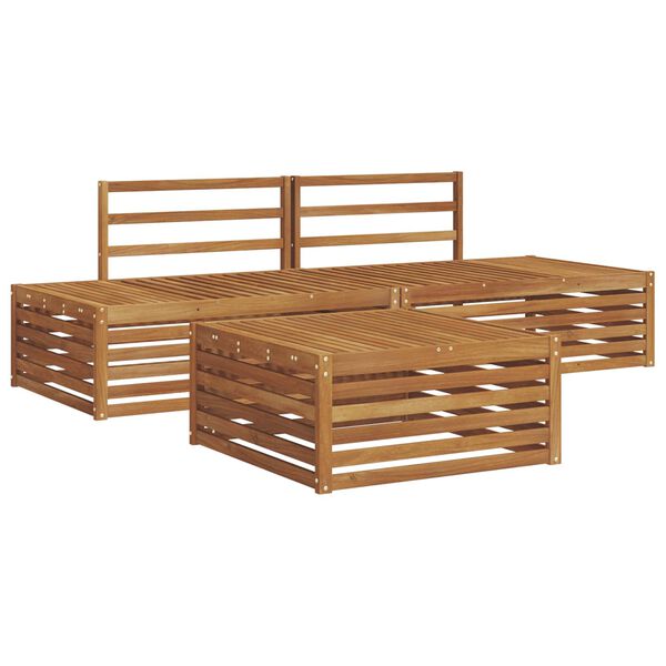 vidaXL Ensemble de canap&eacute;s d'ext&eacute;rieur 3 Pi&egrave;ce Naturel