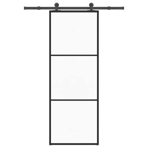 vidaXL Porte coulissante avec kit de quincaillerie 76x205 cm Verre ESG