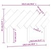 vidaXL T&ecirc;te de lit Noir 151,5x3x81 cm Bois massif de pin