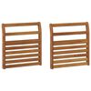 vidaXL Accoudoir 2 pcs Naturel 58,5 x 8 x 60 cm Bois d'Acacia Massif