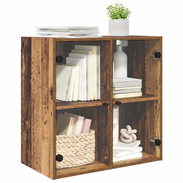 vidaXL Meuble mural Bois Ancien 68 x 37 x 68,5 cm Bois d'ing&eacute;nierie