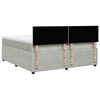 vidaXL Sommier &agrave; lattes de lit et matelas Gris clair 180x200cm Velours