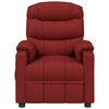 vidaXL Fauteuil de massage Rouge bordeaux Tissu