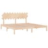 vidaXL Cadre de lit sans matelas 200x200 cm bois massif