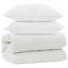 vidaXL Couette avec Oreillers avec oreiller 3 pcs Blanc Microfibre